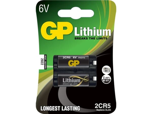 GP Batteries 2CR5 1-P, 6 V, Lithium