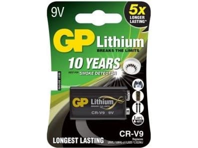 GP Batteries Lithium CR-9V, Engångsbatteri, 9V, Litium, 9 V, 1 styck ...