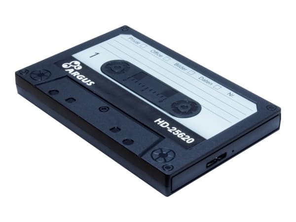 Argus HD-25620 - Lagringspakke - 2,5" - SATA 6 Gb/s - USB 3.0 Sort, Hvit