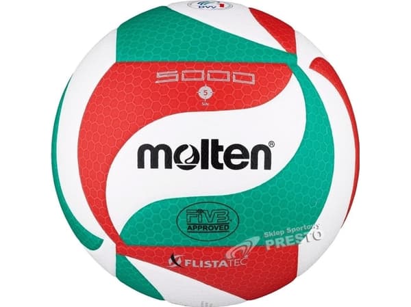 Volleyball ball for competition MOLTEN V5M5000-X FIVB FLISTATEC , synth. leather size 5