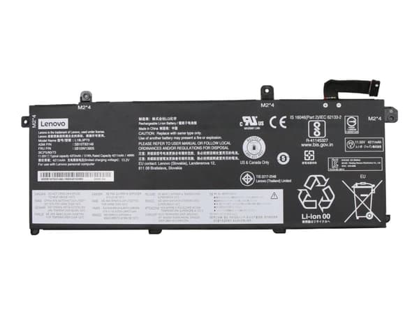 LG Chem L18L3P73 - Kannettavan tietokoneen akku - Litiumioni - 3-kennoinen - 4372 mAh - 51 Wh - FRU - ThinkPad P14s Gen 1; P43s; T14 Gen 1; T490; T49