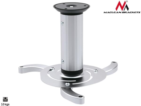 Maclean MC-515S - Asennussarja (kattoasennukseen) - projektorille - metalli - hopea - kattoon asennettava
