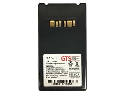 GTS HX3-LI, akku, lajiteltu, Sanyo, litium-ioni (Li-Ion), 5200 mAh, 3,7 V