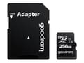 Miniatyrbild 4 av 5: GOODRAM M1AA - Flash-minneskort (SD-adapter inkluderad) - 256 GB - UHS-I U1 / Class10 - mikroSDXC UHS-I