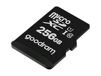 GOODRAM M1AA - Flash-minneskort (SD-adapter inkluderad) - 256 GB - UHS-I U1 / Class10 - mikroSDXC UHS-I