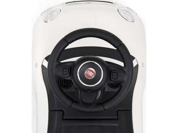 Fiat 500 sininen 3031 Milly Mally -ajoneuvoistuin, jossa on kyytipaikka