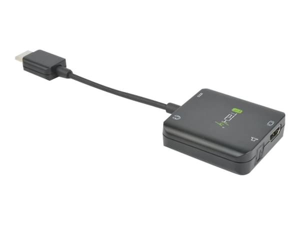 TECHly - Video/audio-adapter - HDMI hann til mini-phone stereo 3.5 mm, TOSLINK, HDMI, Micro-USB type B hunn - svart - 4K-støtte