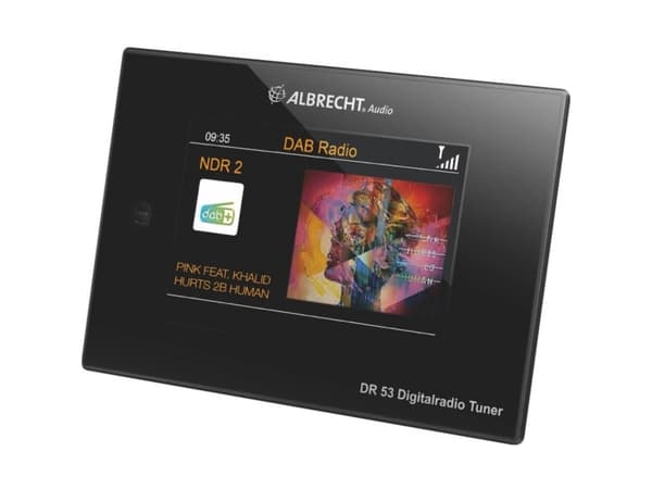 Albrecht DR 53 DAB+ digitaalinen radioviritin kotistereojärjestelmään, sis. Bluetooth (ID3:lla) esim. Spotifyn suoratoistoa varten (27251)