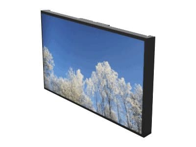 HI-ND Wall Casing EASY 50" Landscape - Monteringssats (hölje) - för LCD-panel för digital skyltning - metall, polykarbonat - svart, RAL 9005 - skärms