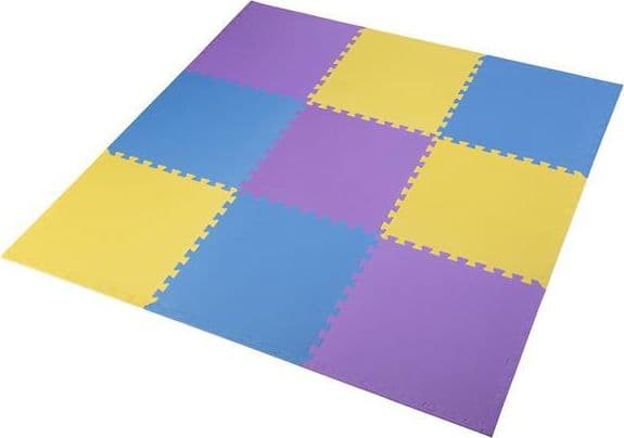 Palapelimatto monipakkaus One Fitness MP10 keltainen-sininen-violetti