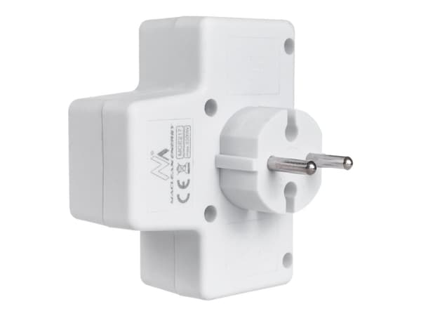 Maclean MCE217 - Effektband - AC 230 V - utgångskontakter: 4 (ström) - vit