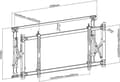 Miniatyrbilde 1 av 5: Maclean MC-845 TV Video Wall Bracket 46 "-52" 35kg max Digital Signage max VESA 600x400