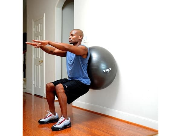 TKO Exercise Ball Fitness 75 cm svart (122FBP-BK-75)