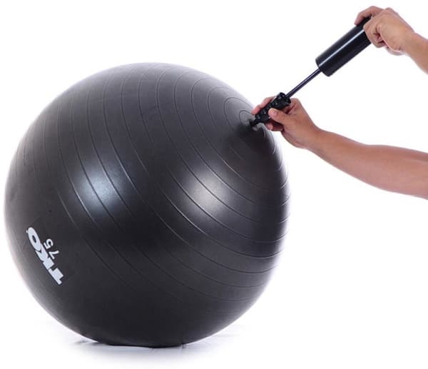 TKO Exercise Ball Fitness 75 cm svart (122FBP-BK-75)