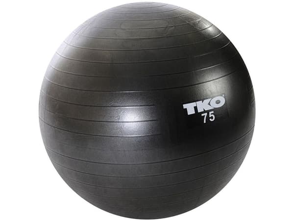 TKO Exercise Ball Fitness 75 cm svart (122FBP-BK-75)