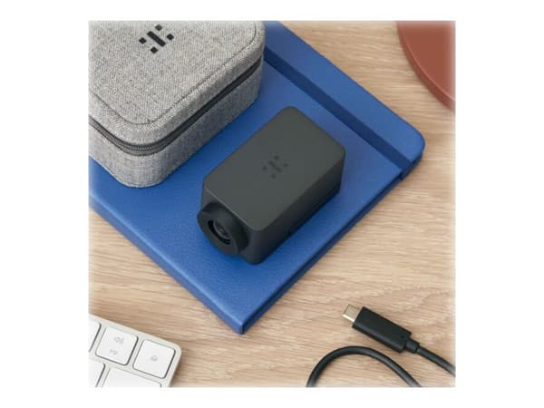 Huddly One - Travel Kit - konferansekamera - farge - 12 MP - 1080p - USB 3.0 - MJPEG, YUV - DC 5 V Sort