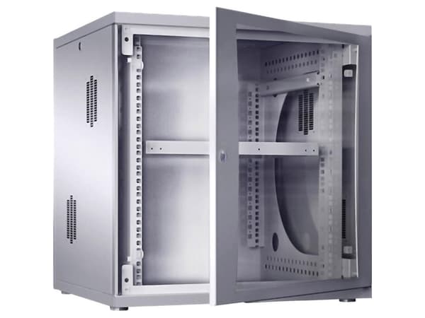 Rittal FlatBox DK 12HE Bxt 600x600mm harmaa 19" asennuskehys Rittal FlatBox DK 12HE Bxt 600x600mm harmaa 19" asennuskehikko