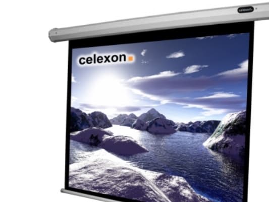 Celexon Economy Manual Screen - Projektorduk - takmontering, väggmontering - 118" (300 cm) - 4:3 Svart, Vit