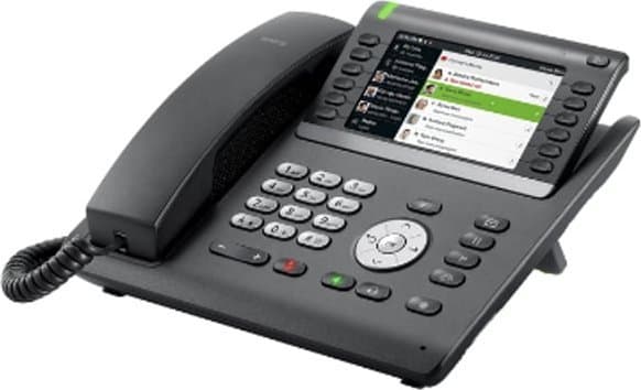 Unify OpenScape Desk Phone CP700X - VoIP-telefon - med Bluetooth-grensesnitt - treveis anropskapasitet - SIP - svart/sølv