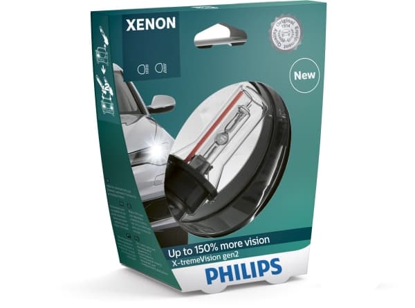 Philips Xenon X-tremeVision gen2 85415XV2S1 Xenonlampa till bilstrålkastare, 35 W, 85 V, D1S, Xenon, 4800 K, 1 styck