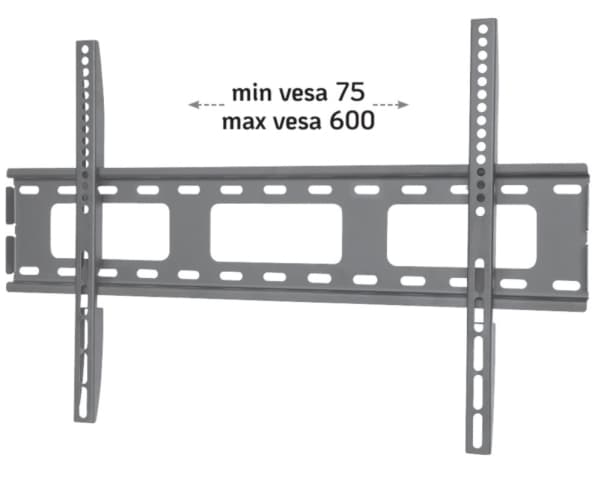 TECHly LED 010 - Monteringssats (väggplatta, 2 monteringskonsoler) - fixerad - för LCD-display - svart - skärmstorlek: 40"-65"