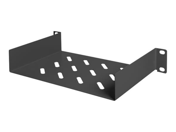 Digitus DN-10-TRAY-1-B - Hylla för rack - svart, RAL 9005 - 1U - 10"