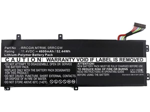 CoreParts - Batteri til bærbar PC - litiumpolymer - 4600 mAh - 52.4 Wh - svart - for Dell Precision 5510; XPS 15 9550