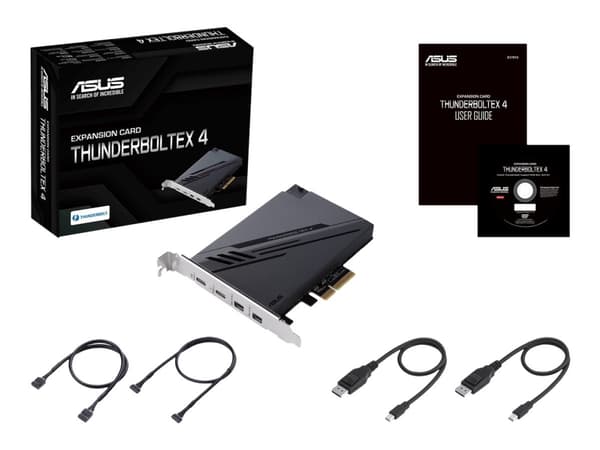 ASUS ThunderboltEX 4 - Thunderbolt-adapter - PCIe 3.0 x4 - Thunderbolt 4 x 2 - svart