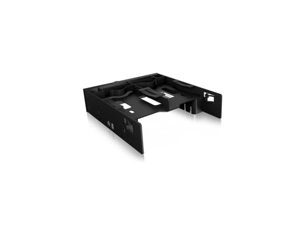 ICY BOX IB-5251 - Adapter för lagringsfack - 5,25 till 1 x 3,5 tum och 2 x 2,5 tum - svart
