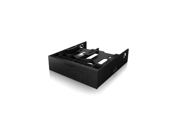 ICY BOX IB-5251 - Adapter för lagringsfack - 5,25 till 1 x 3,5 tum och 2 x 2,5 tum - svart