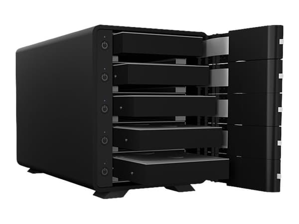 ICY BOX IB-3805-C31 - Harddiskarray - 5 brønner (SATA-600) - USB 3.1 Gen 2 (ekstern)
