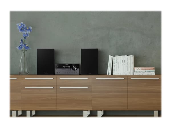 Philips TAM4505/12, Kodin mikroaudiojärjestelmä, Musta, Harmaa, 60 W, 10,2 cm, 2 cm, DAB, DAB+, FM