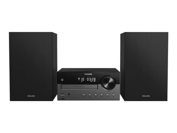 Philips TAM4505/12, Kodin mikroaudiojärjestelmä, Musta, Harmaa, 60 W, 10,2 cm, 2 cm, DAB, DAB+, FM