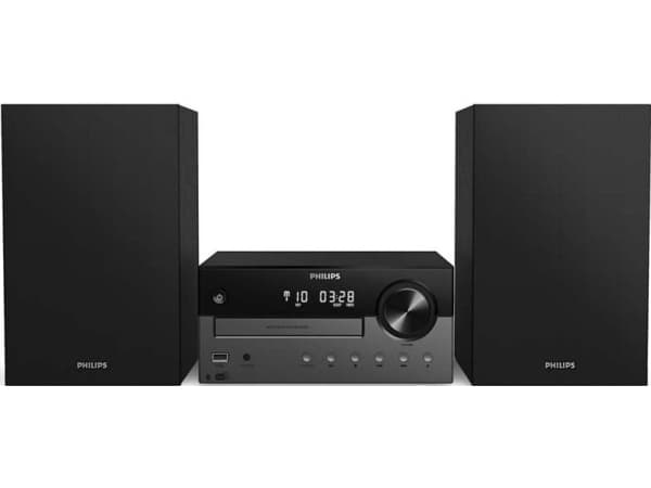 Philips TAM4505/12, Kodin mikroaudiojärjestelmä, Musta, Harmaa, 60 W, 10,2 cm, 2 cm, DAB, DAB+, FM