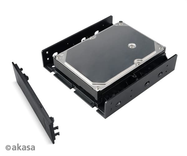 Akasa AK-HDA-12, Stativ, HDD-bur, Plast, Sort, 2.5,3.5", 149 mm