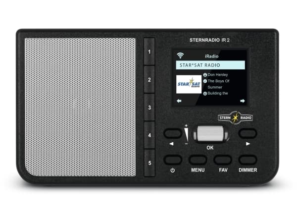 TechniSat STERNRADIO IR 2, Internet, 2 W, MP3, WMA, TFT, 6,1 cm (2.4"), 802.11b, 802.11g, Wi-Fi 4 (802.11n)