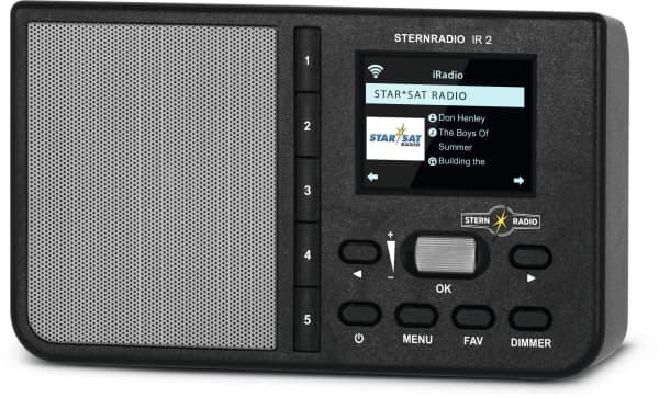 TechniSat STERNRADIO IR 2, Internet, 2 W, MP3, WMA, TFT, 6,1 cm (2.4"), 802.11b, 802.11g, Wi-Fi 4 (802.11n)