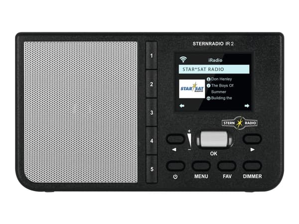 TechniSat STERNRADIO IR 2, Internet, 2 W, MP3, WMA, TFT, 6,1 cm (2.4"), 802.11b, 802.11g, Wi-Fi 4 (802.11n)