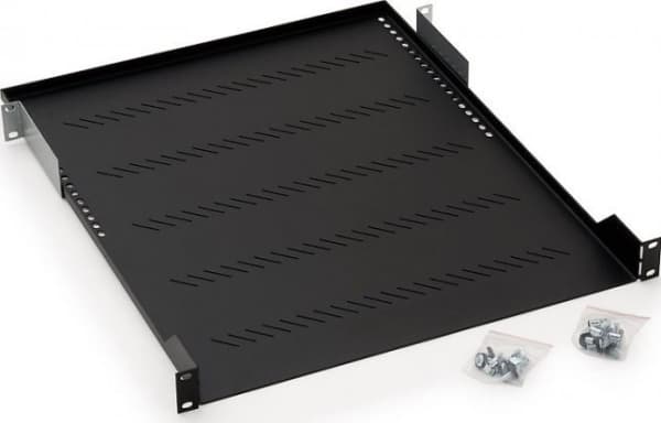 Triton - Hylla för rack - RAL 9005 - 1U - 19"