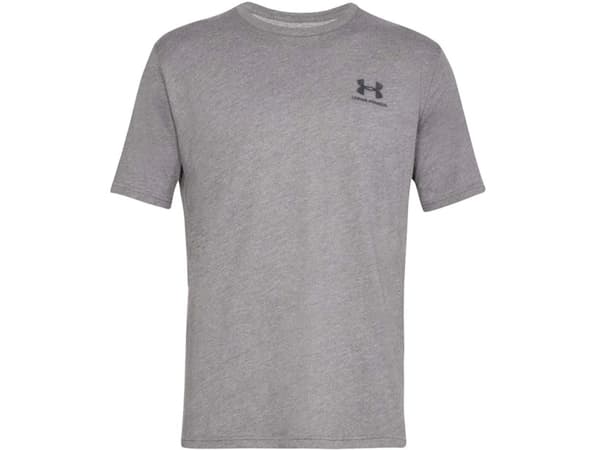 Under Armour Sportstyle Left Chest SS Men's Short Sleeve T-Shirt Grey Melange 1326799 036 M