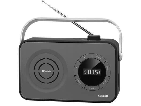 Sencor SRD 3200 B, Bærbar, Digitalt, FM, 87,5 - 108 MHz, 1,2 W, MP3