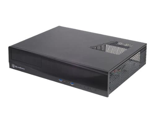 SilverStone MILO ML03 - Tower - micro ATX - ingen strömförsörjning (ATX / PS/2) - svart - USB/ljud