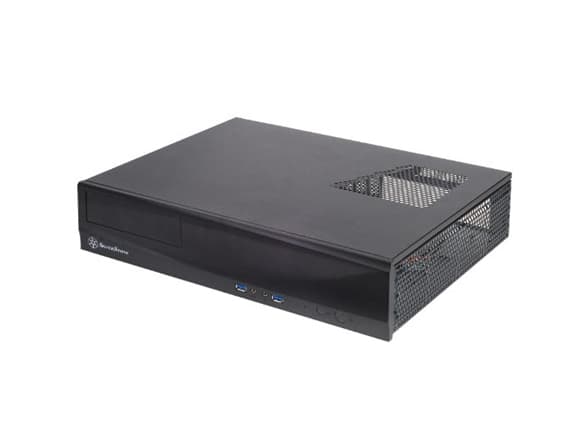 SilverStone MILO ML03 - Tower - micro ATX - ingen strömförsörjning (ATX / PS/2) - svart - USB/ljud