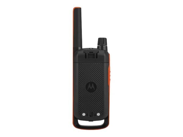 Motorola Talkabout T82 - Bärbar - tvåvägsradio - PMR - 446 MHz - 16-kanals - svart, orange (paket om 2)