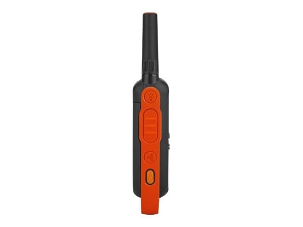 Motorola Talkabout T82 - Bärbar - tvåvägsradio - PMR - 446 MHz - 16-kanals - svart, orange (paket om 2)
