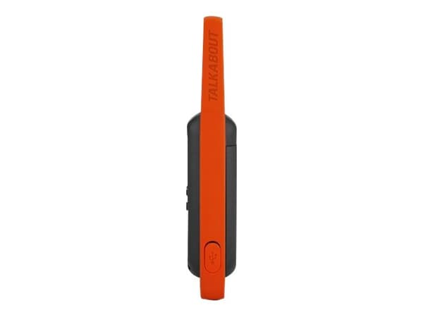 Motorola Talkabout T82 - Bärbar - tvåvägsradio - PMR - 446 MHz - 16-kanals - svart, orange (paket om 2)