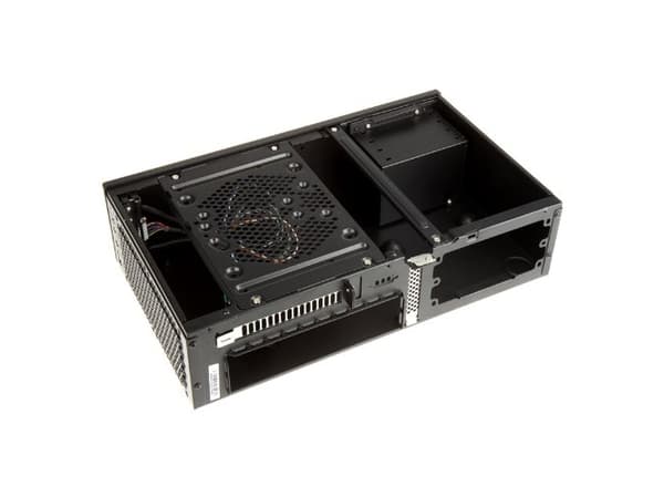SilverStone MILO ML05 - SFF - mini ITX - ingen strömförsörjning (SFX12V) - svart - USB/ljud