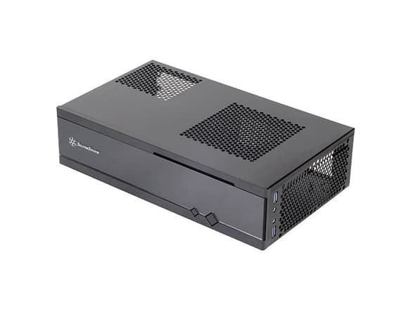 SilverStone MILO ML05 - SFF - mini ITX - ingen strömförsörjning (SFX12V) - svart - USB/ljud