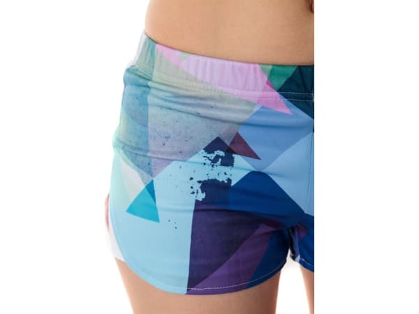 Farge Pleasure Dameshorts CP-020 14 blå-rød s. XS-S