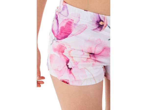 Colour Pleasure Shorts för kvinnor CP-020 156 vit och rosa r. XS-S